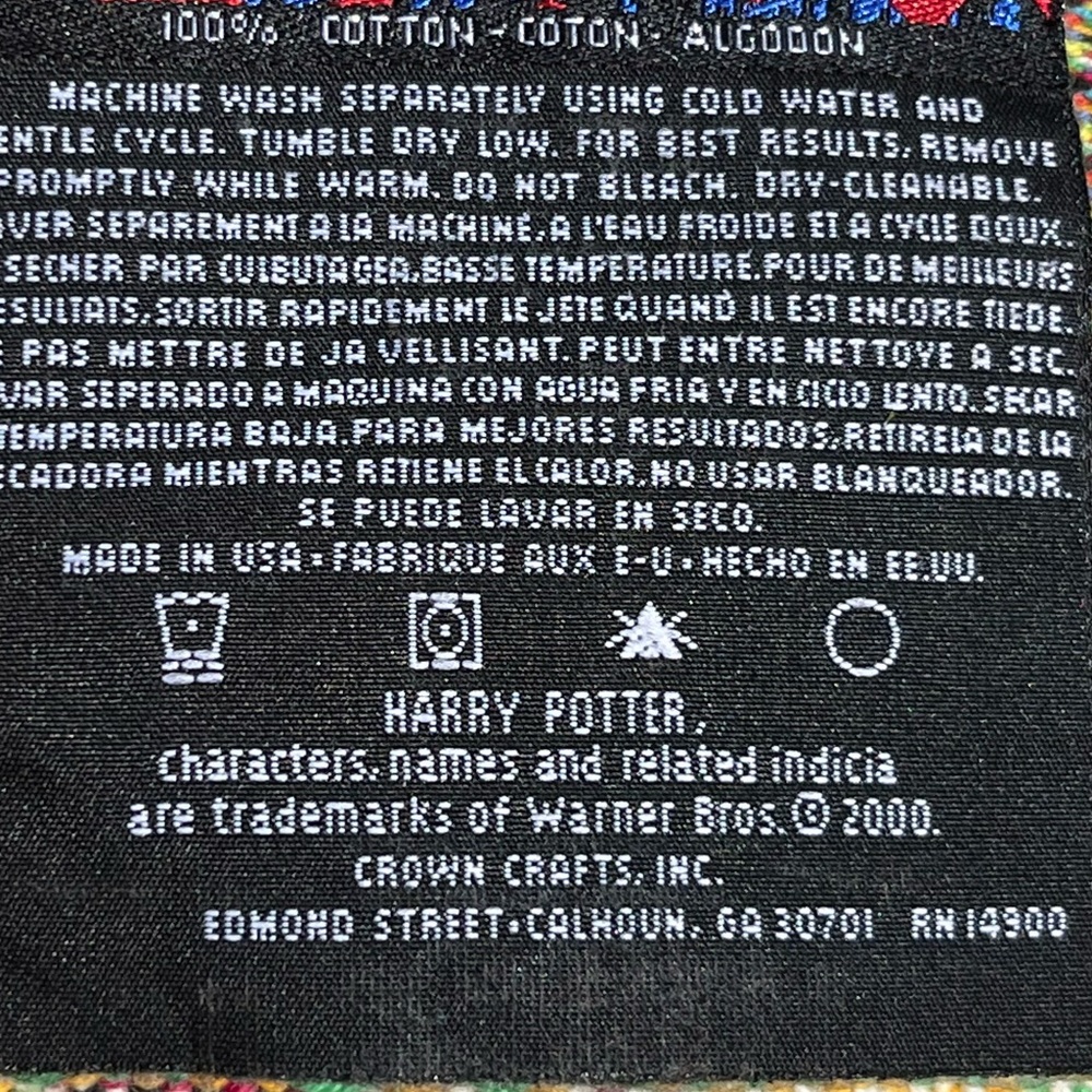 Vintage Harry Potter Journey to Hogwarts Woven Tapestry Blanket Throw - Picture 6 of 12